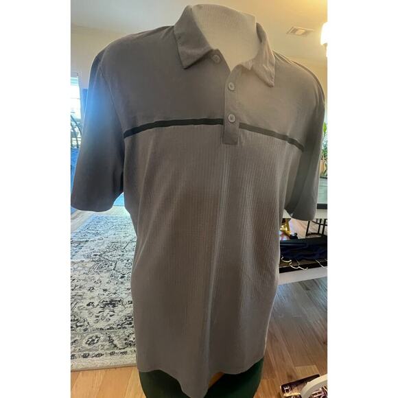 ADIDAS climacool  3/4 BUTTON NECK POLO GRAY AND BLACK MENS SIZE XL - Picture 3 of 7